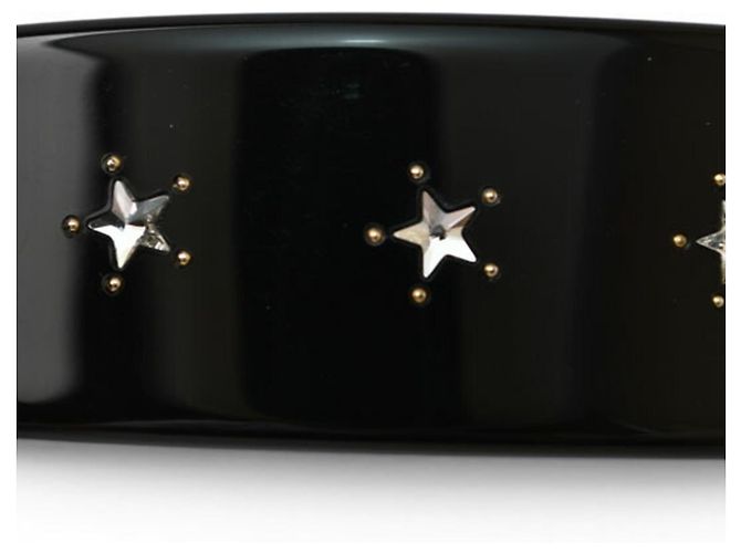 Cerchietto Alice in plastica nera Gucci Nero - vista 7