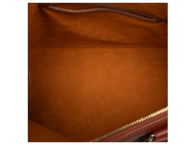 Louis Vuitton Alma PM in pelle Epi marrone - vista 4