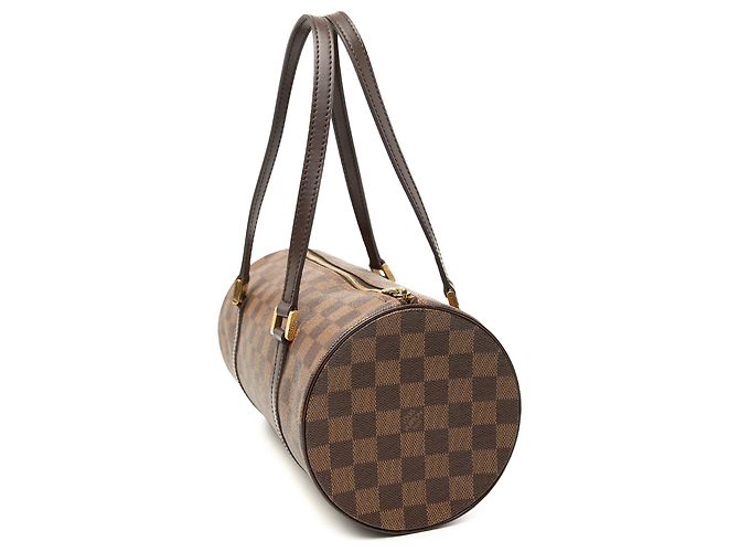 Louis Vuitton Marrone Damier Ebene Papillon 30 - vista 2