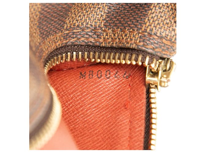 Louis Vuitton Marrone Damier Ebene Papillon 30 - vista 6