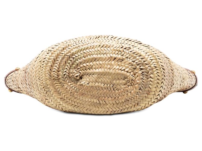Céline Celine Beige Large Raffia Classic Studded Panier Tote - Ansicht 3