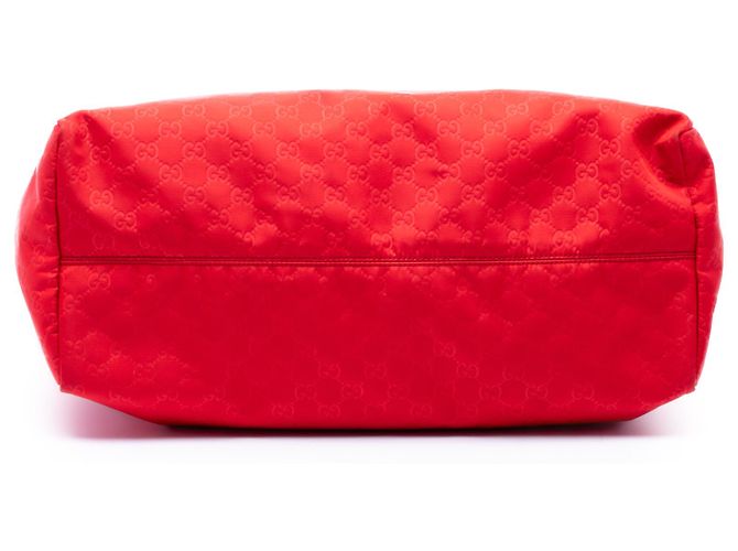 Borsa da viaggio Gucci in tela GG rossa Rosso - vista 3