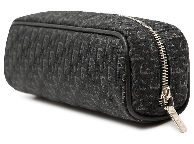 Dior Black Diorissimo Trotter Canvas Pouch - view 2