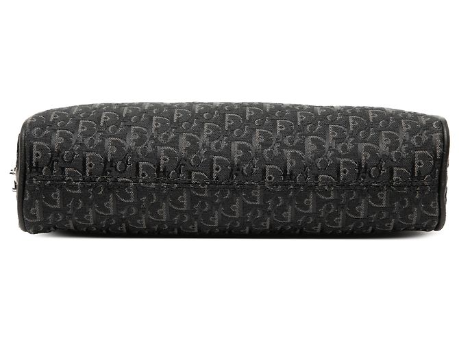 Dior Black Diorissimo Trotter Canvas Pouch - view 3