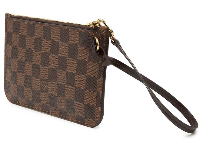 Louis Vuitton Damier Ebene Braun Neverfull PM Pouch - Ansicht 2