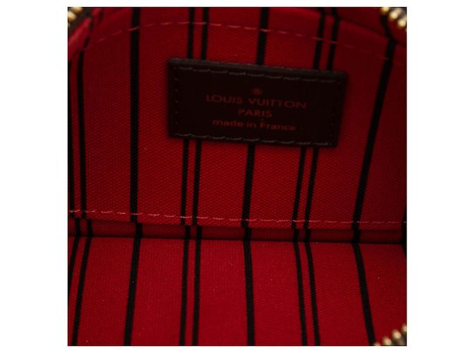 Louis Vuitton Damier Ebene Braun Neverfull PM Pouch - Ansicht 4