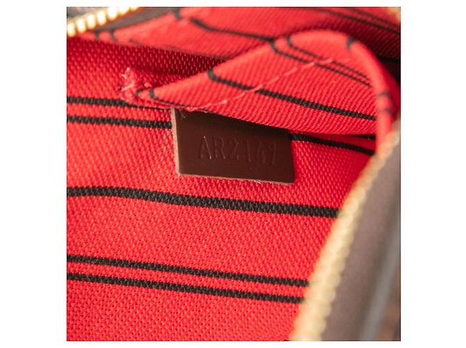 Louis Vuitton Damier Ebene Braun Neverfull PM Pouch - Ansicht 6