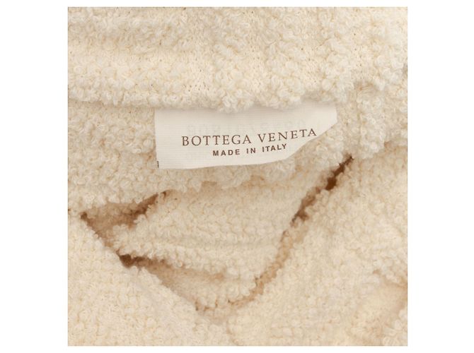 Tote in spugna bianco Bottega Veneta Crudo - vista 5