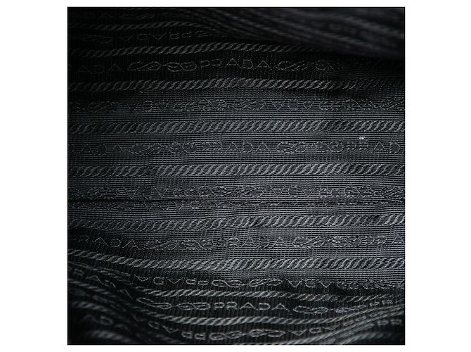 Borsa Prada Black Tessuto con manico in acrilico Nero - vista 4