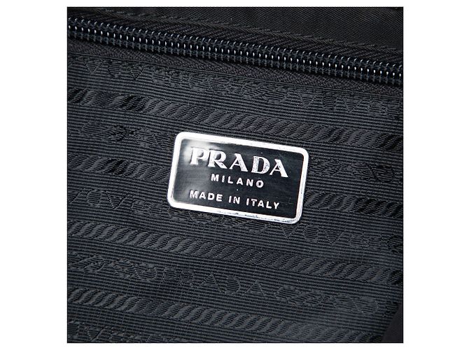 Borsa Prada Black Tessuto con manico in acrilico Nero - vista 5