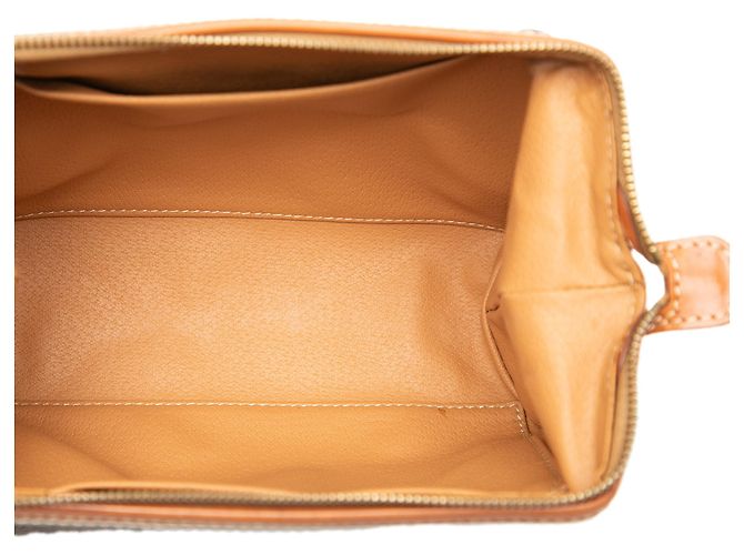 Céline Celine Brown Macadam Coated Canvas Pouch - view 4