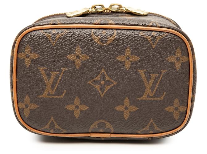 Louis Vuitton Vanity Case Nice Nano Marrone Monogram - vista 3