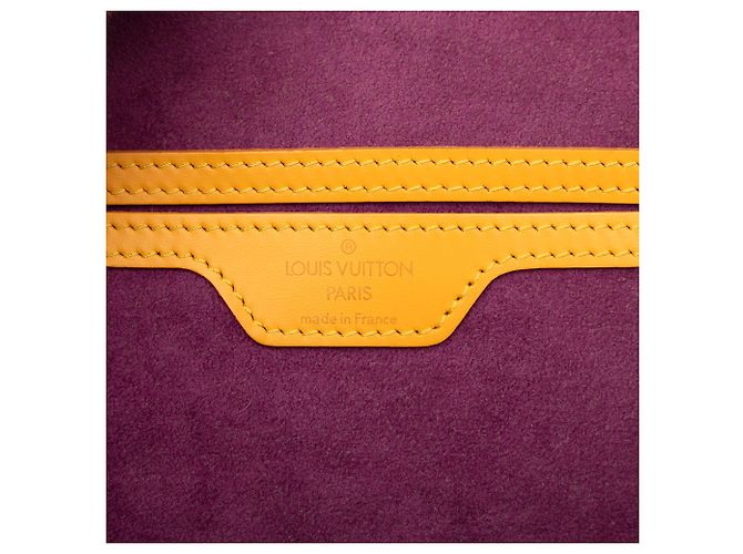 Louis Vuitton Yellow Epi Gobelins Giallo - vista 5
