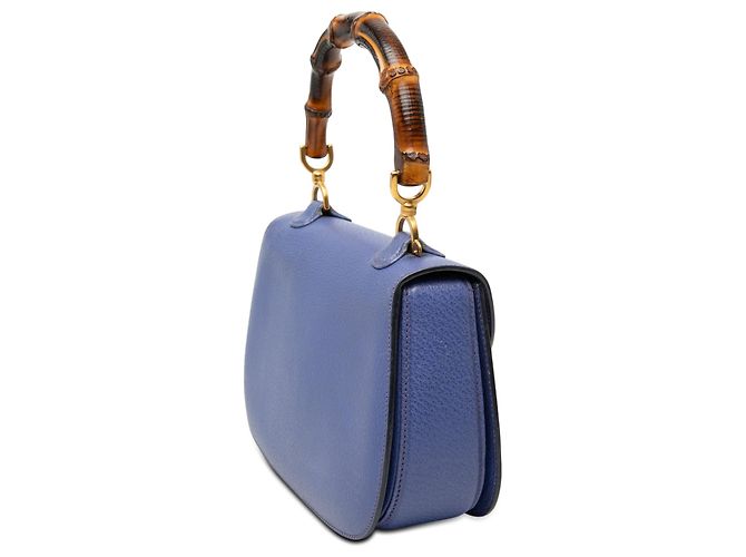 Gucci Pelle granulata viola Bamboo Night Porpora - vista 2