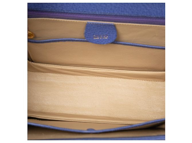 Gucci Pelle granulata viola Bamboo Night Porpora - vista 4