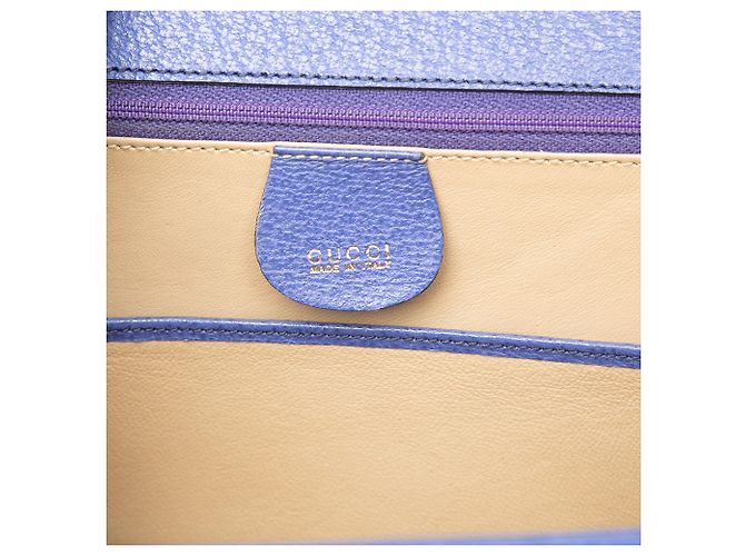 Gucci Pelle granulata viola Bamboo Night Porpora - vista 5