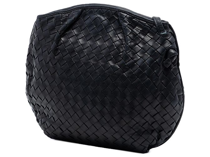 Bottega Veneta Bolso bandolera de napa negro Intrecciato - vista 2