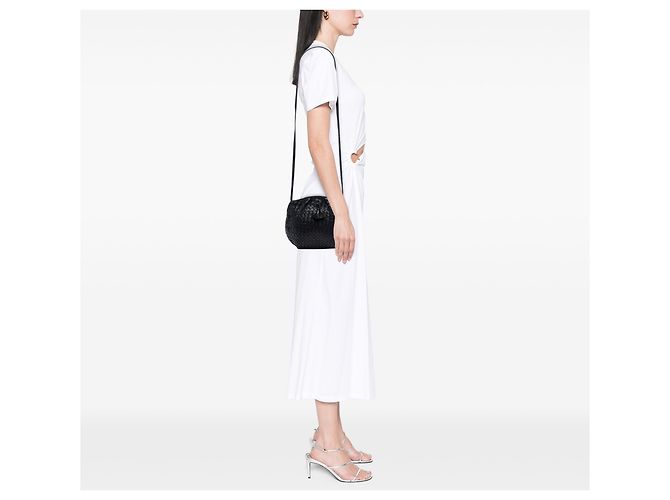 Bottega Veneta Bolso bandolera de napa negro Intrecciato - vista 6