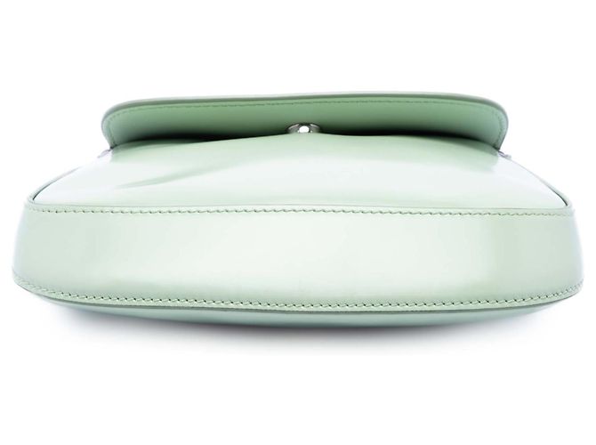 Borsa Cleo mini in pelle spazzolata verde Prada Verde chiaro - vista 3