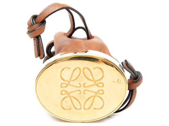 Collana con pendente borsa balloon in pelle marrone LOEWE - vista 3