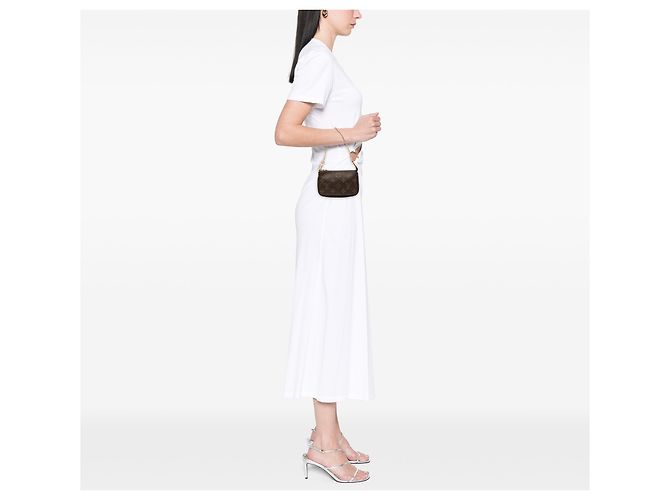 Louis Vuitton Marrone Monogram Mini Pochette Accessoires - vista 7
