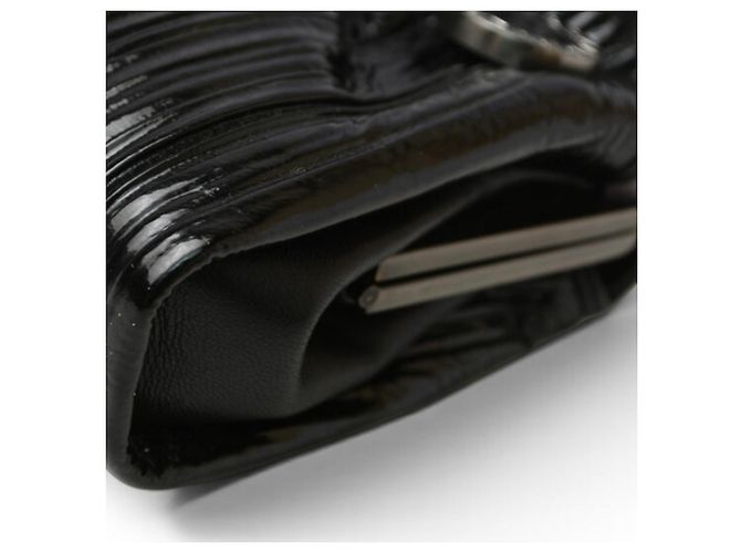 Bulgari Bvlgari Twist Clutch aus Lackleder Schwarz - Ansicht 12