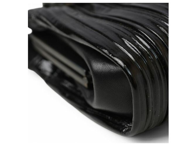 Bulgari Bvlgari Twist Clutch aus Lackleder Schwarz - Ansicht 13