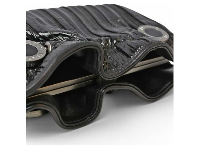 Bulgari Bvlgari Twist Clutch aus Lackleder Schwarz - Ansicht 14