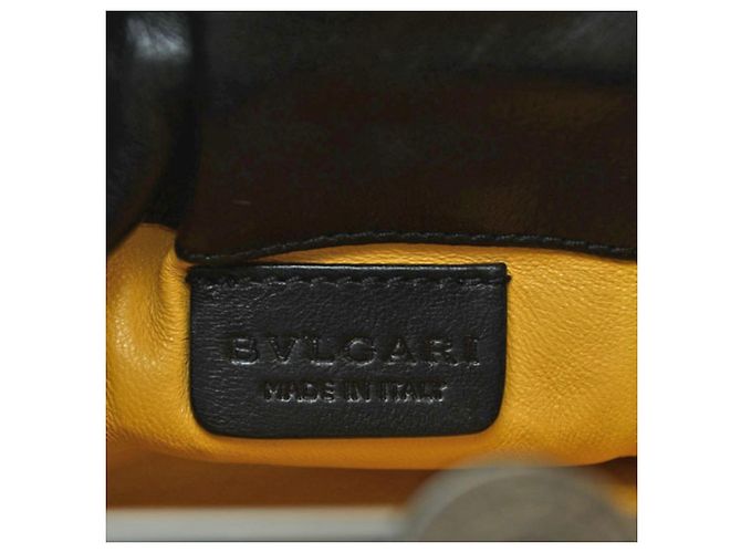 Bulgari Bvlgari Twist Clutch aus Lackleder Schwarz - Ansicht 6