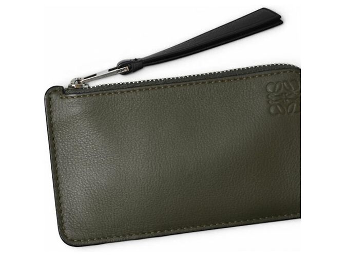 Monedero Loewe Khaki Brown Caqui - vista 3