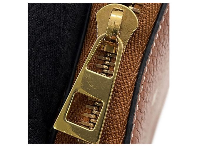 Cartera larga de cuero marrón Loewe Castaño - vista 11