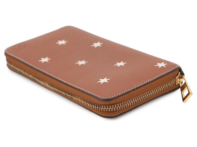 Cartera larga de cuero marrón Loewe Castaño - vista 2