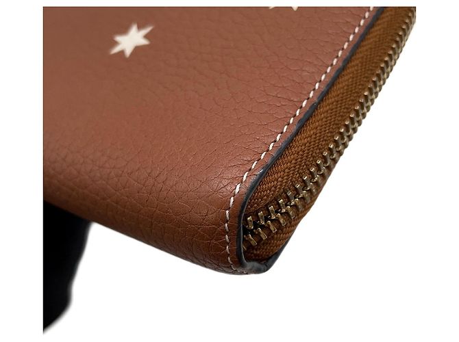 Cartera larga de cuero marrón Loewe Castaño - vista 6