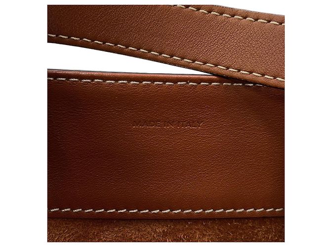 Céline Borsa a mano Celine Cuile Triomphe Cube in pelle Marrone - vista 16