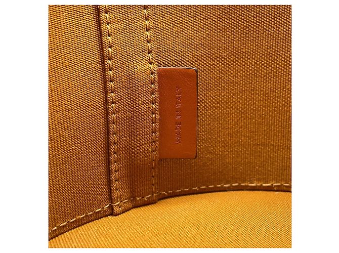 Céline Celine Triomphe Tambour Handtasche Medium Braun Weiß - Ansicht 14