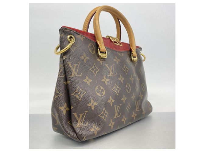 Borsa Louis Vuitton Monogram Pallas BB Marrone Fuschia - vista 2