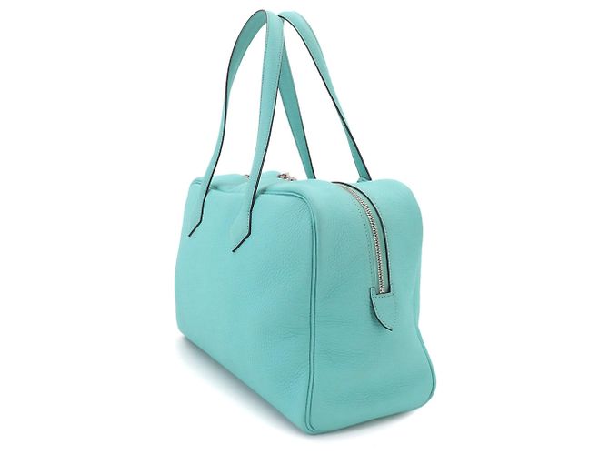 Hermès Borsa Hermes Victoria 2 35 Blu - vista 2