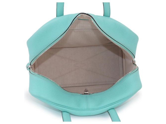 Hermès Borsa Hermes Victoria 2 35 Blu - vista 5