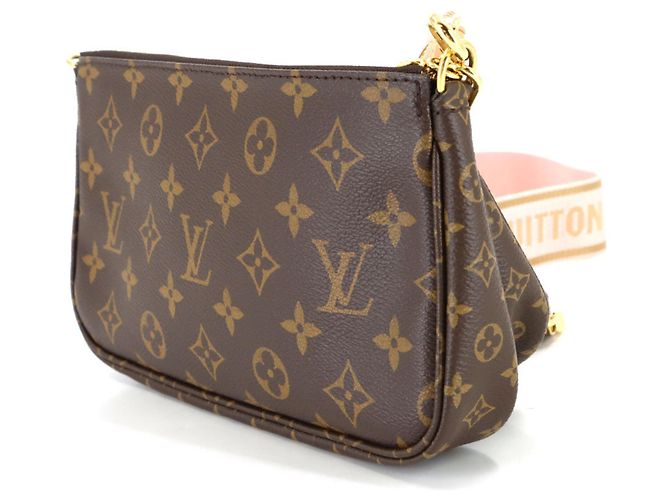 Borsa Louis Vuitton Monogram Multi Pochette Accessoires Rosa Monogramma - vista 2