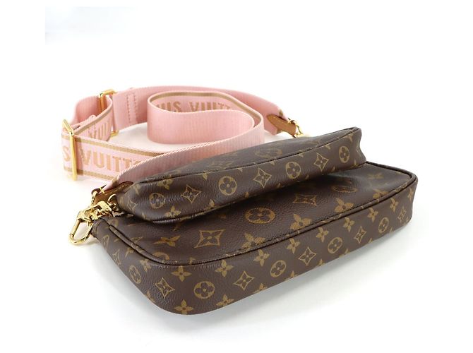 Borsa Louis Vuitton Monogram Multi Pochette Accessoires Rosa Monogramma - vista 3
