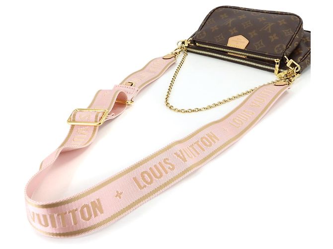 Borsa Louis Vuitton Monogram Multi Pochette Accessoires Rosa Monogramma - vista 4