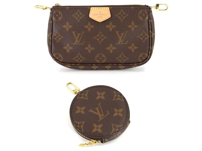 Borsa Louis Vuitton Monogram Multi Pochette Accessoires Rosa Monogramma - vista 7
