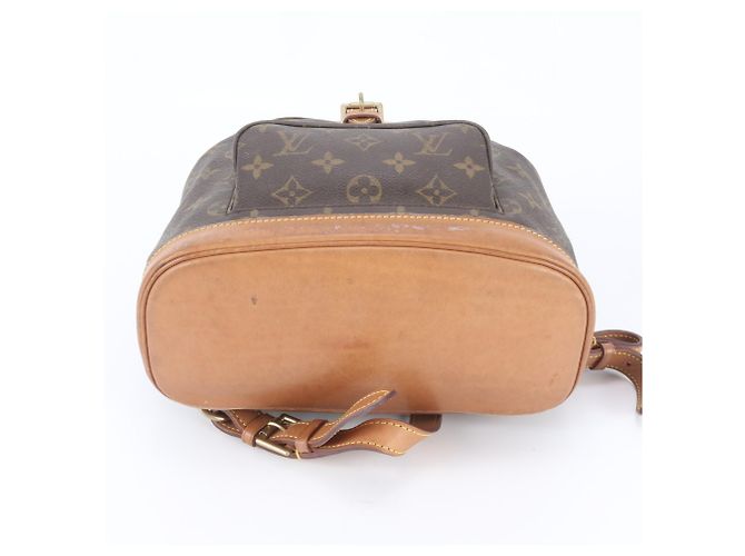 Zaino/Borsa Louis Vuitton Monogram Montsouris MM Marrone Bianco Monogramma - vista 6