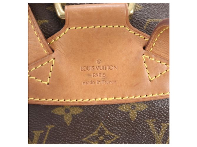 Zaino/Borsa Louis Vuitton Monogram Montsouris MM Marrone Bianco Monogramma - vista 8
