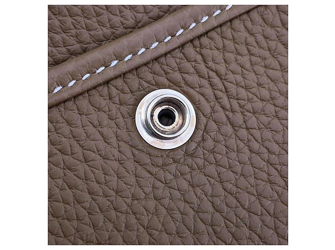 Hermès Borsa a tracolla Hermes Evelyne 3 PM Taupe - vista 10