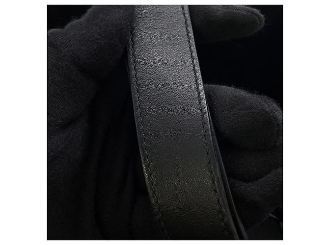 Borsa in pelle Christian Dior Macro Cannage Toujours Medium Nero - vista 11
