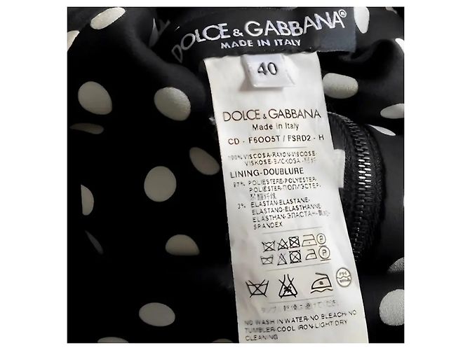 Dolce & Gabbana Blumenkleid mit Rüschensaum Schwarz Rot - Ansicht 7