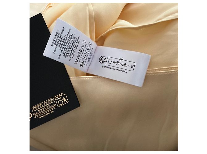 Thierry Mugler Mugler Blusa de seda amarilla con cuello alto Amarillo - vista 2
