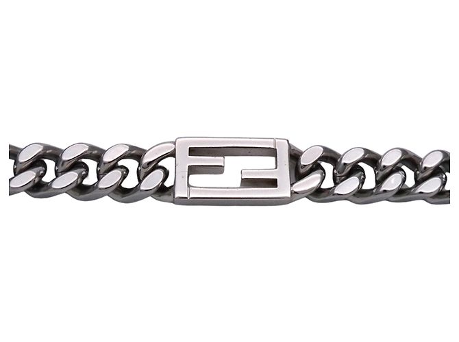 Baguette Collana in metallo argento Fendi - vista 4
