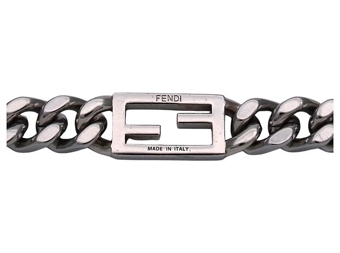 Baguette Collana in metallo argento Fendi - vista 5